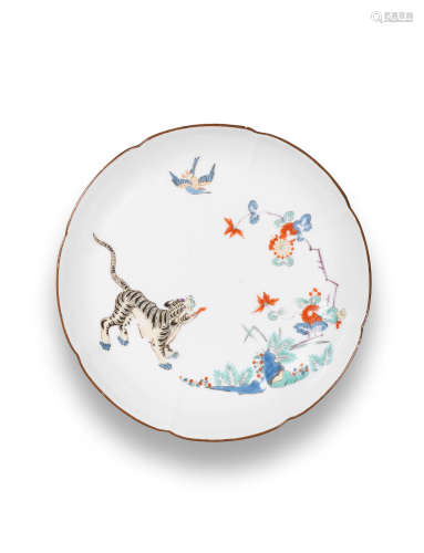 A Meissen lobed saucer, circa 1740