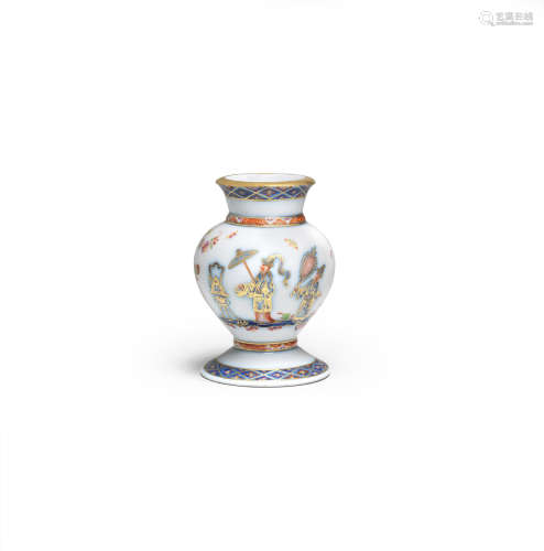 A rare Meissen vase, circa 1725-30