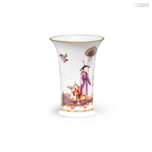 A small Meissen Augustus Rex vase, circa 1730