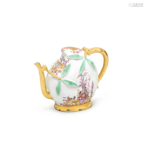 A very rare Meissen wine pot, circa 1725