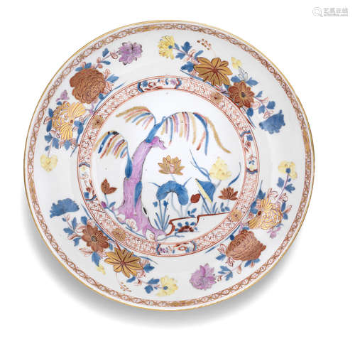 A rare Meissen circular dish, circa 1730