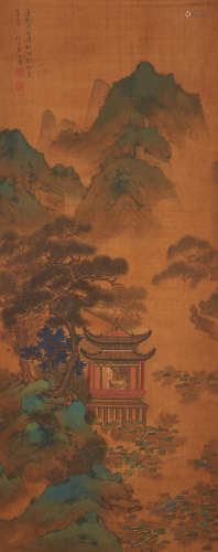 Yuan Jiang (1662-1735) Summer Hut at a Lotus Pond