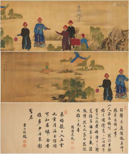 After Leng Mei (circa 1669-1742) Morning Meeting