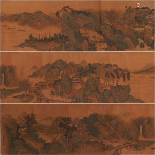 After Yang Jin (1644-1728) Landscape of River and Parvilion