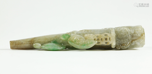 Chinese Carved Jadeite Dragon Cigarette …