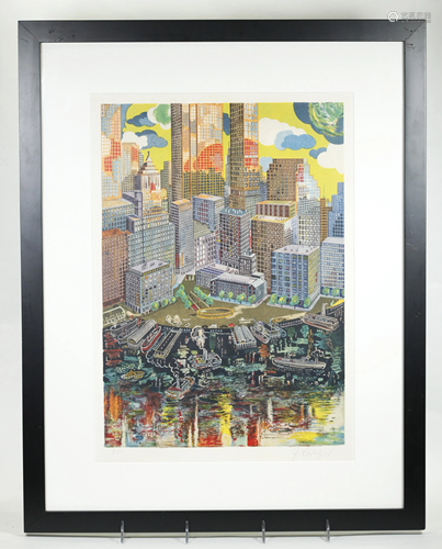 Sarena Rosenfeld; A P Lithograph Battery Park