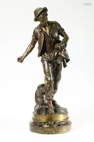 Mathurin Moreau 1900 Bronze Sculpture & …