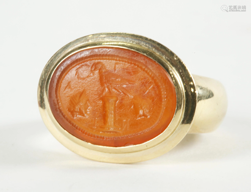 Greco Roman Carnelian Agate Intaglio 1…