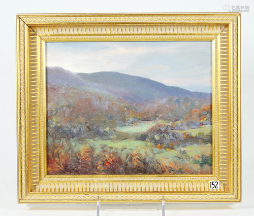 C Raybin; Oil Canvas Board Early Fall C…