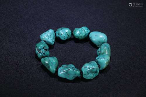 A Chinese Turquoise Stone Bracelet