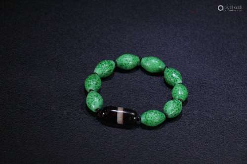 A Chinese Colored Glaze Bracelet