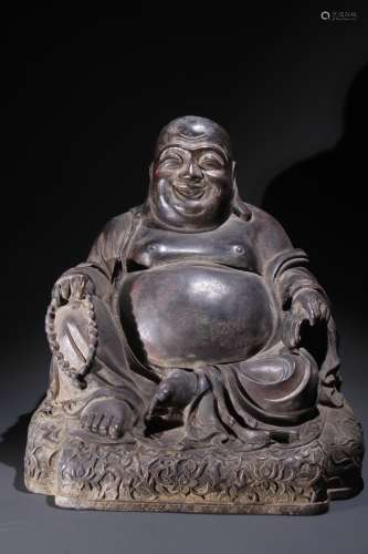 A Chinese Copper Maitreya Buddha