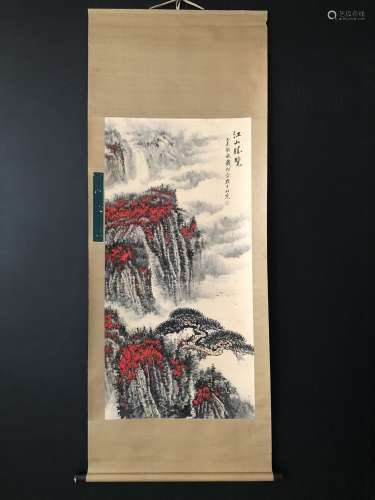 A Chinese Painting Of Scene, With Qiansongyan Mark