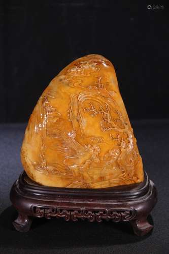 A Chinese Tianhuang Stone Mountain Shaped Ornament