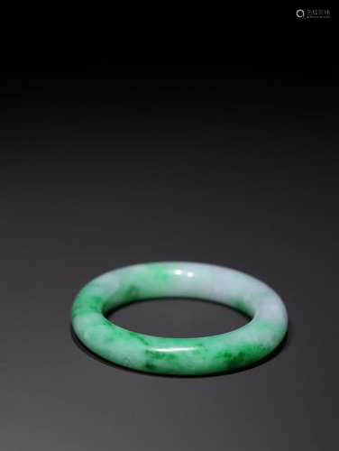 A Chinese Jadeite Bangle With Pattern