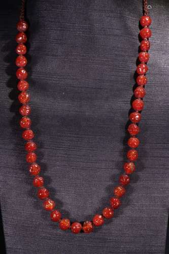 A Chinese Agate Necklace