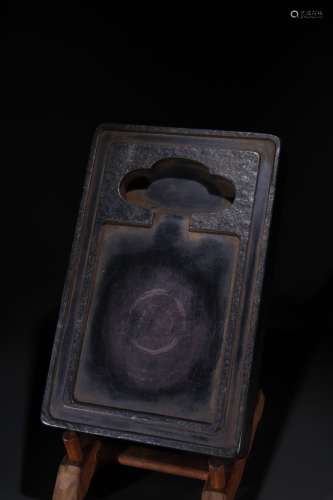 A Chinese Duan Stone Ink Slab With Pattern