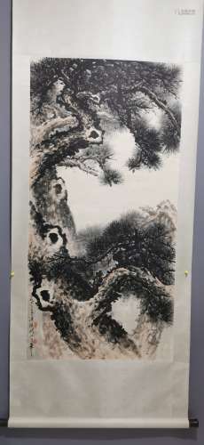 A Chinese Painting Of Tree, With Guanshanyue Mark