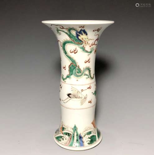 A FAMILLE VERTE VASE