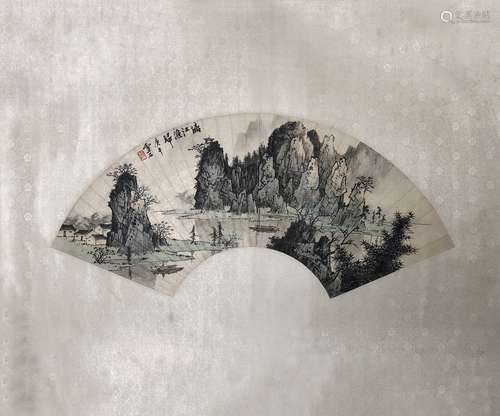 MOUNTIAN AND LAKE SCENE, BAI XUESHI