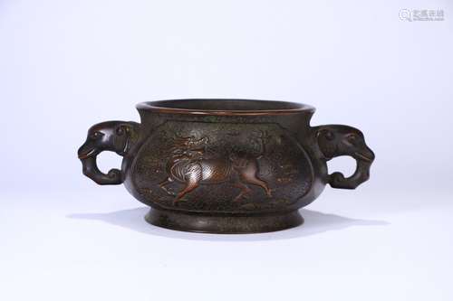 A Chinese Bronze Censer