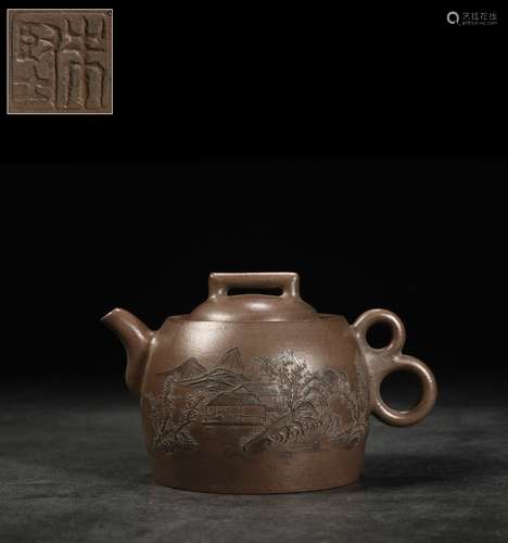 A Chinese Zisha Teapot