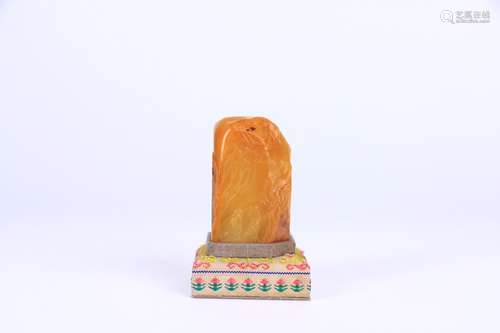 A Chinese Tianhuang Stone Square Shaped Seal