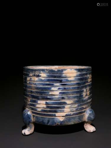 A Chinese Tang Tri-Color Glazed Censer