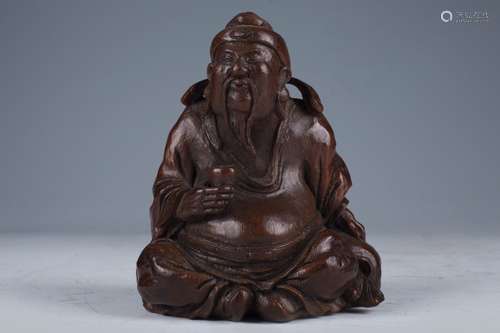 A Chinese Bamboo Carved Figure Ornament