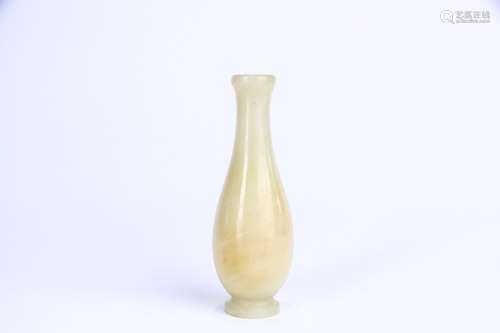 A Chinese Hetian Jade Pure Vase