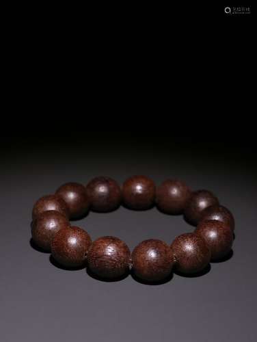 A Chinese Agarwood Bracelet