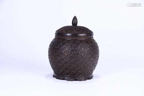 A Chinese Rosewood Tea caddy