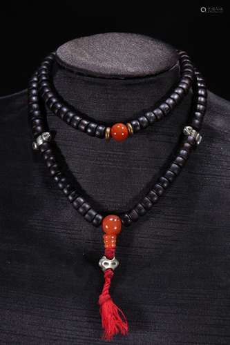 A Chinese Rosewood Rosary