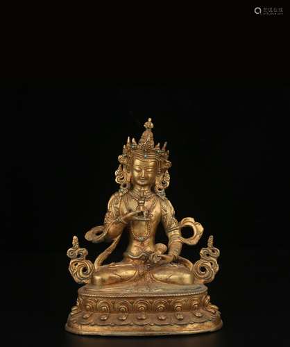 A Chinese Gilt Bronze Buddha Statue