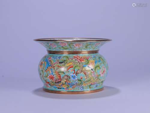 A Chinese Enameled Floral Pattern Water Pot