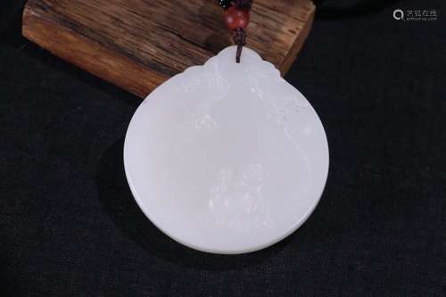 A Chinese Hetian Jade Maitreya Pendent