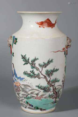 A Chinese Porcelain Figure-Story Vase