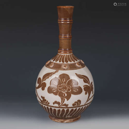 A Ding Kiln Brown Porcelain Vase