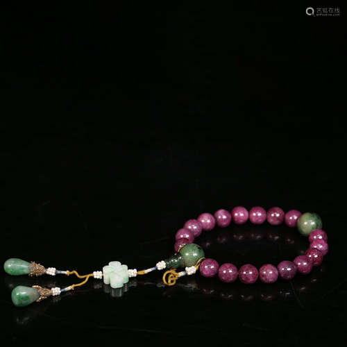 18pcs Tourmaline Beads Hand String