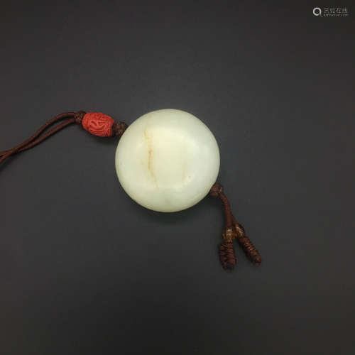 A White Jade Carved Ornament