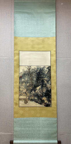 A Chinese Landscape Painting, Li Xiongcai Mark