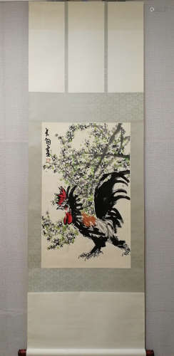 A Chinese Flower And Bird Painting, Chen Dayu Mark