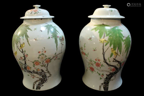 Ancient Chinese General Pattern Twain Pots