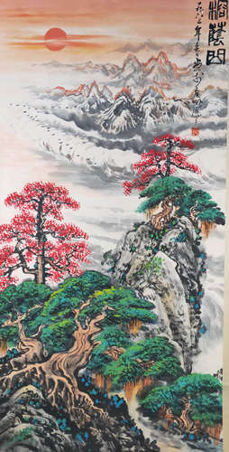 A Chinese Landscape Painting，Guan Shanyue Mark