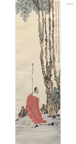 A Chinese Amitayus Painting Scroll