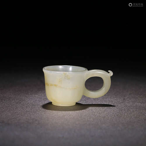 A Chinese Hetian Jade Cup