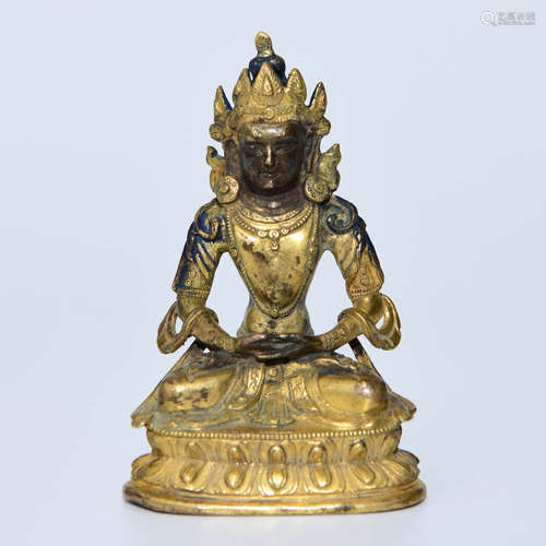 A Bronze Buddha Statue