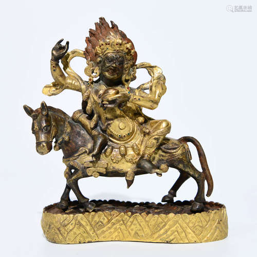 A Bronze Statue Of Palden Lhamo