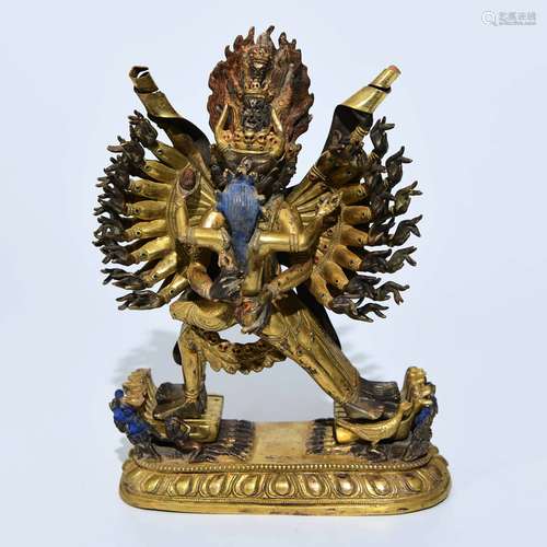 A Bronze Statue Of Yamantaka