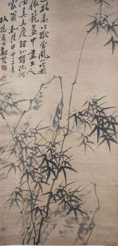 A Chinese Bamboo Painting, Zheng Banqiao Mark